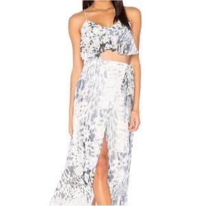 The Jetset Diaries Zambia Wrap Tie Maxi Set